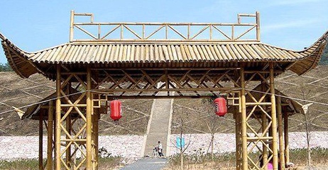 四川竹亭子门楼厂、古建门头牌坊安装