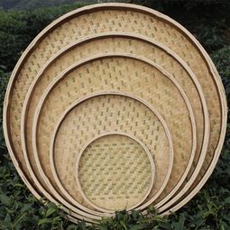 五年老竹制作竹制品家用圆簸箕无孔 有孔竹筛子手工竹编制竹匾 ,一品好特惠
